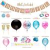 Gender Reveal Party Supplies Boy Or Girl Flag Photo Props Baby Shower Pink Blue Balloon 