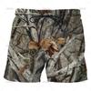 Summer 3d Camouflage Print Men's Shorts Fashion Personality Cool Natural Scenery Beach Shorts 2024 Oversized Swimming Trunks 4XL