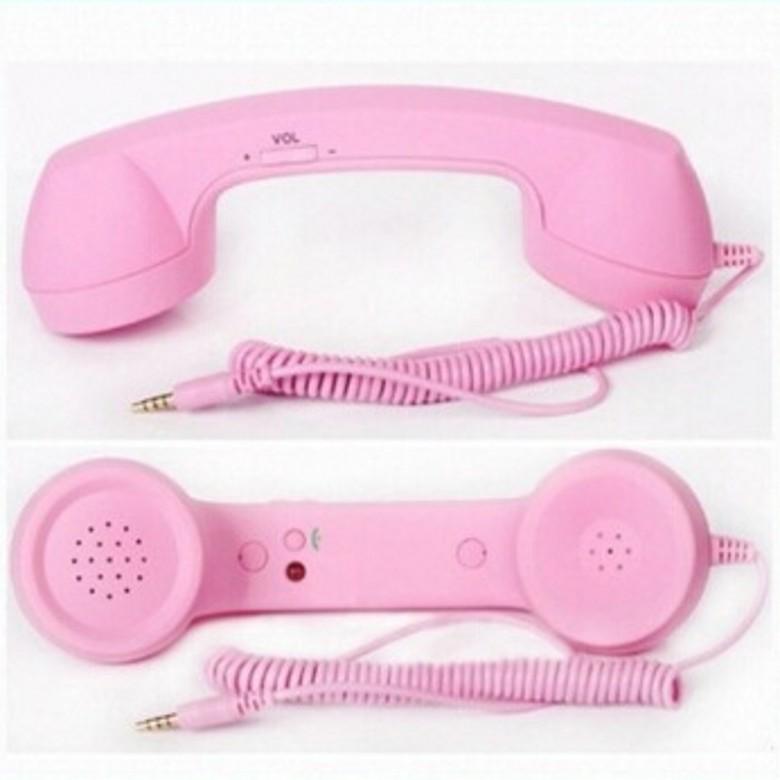 Micrófono de Teléfono con Auricular Grande Retro Anti-Radiación - Teléfono Auricular Regalo Genial
