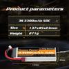 Youme Power 3S LiPo Battery, 11.1V RC Lipo 3300mAh 50C Deans T-Plug for RC Cars, Trucks, Truggy, Airplanes, UAVs, Drones, FPV Gliders, 3D Planes, Park