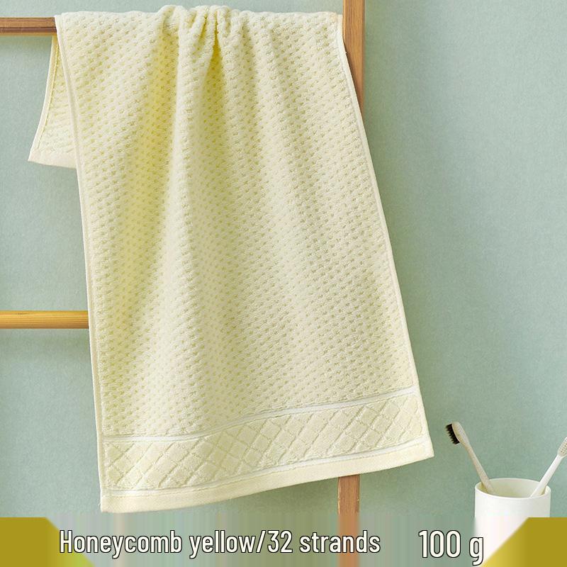 100% Bomull Absorberande Vuxenhandduk – Förtjockad, Mjuk, Ren Bomull