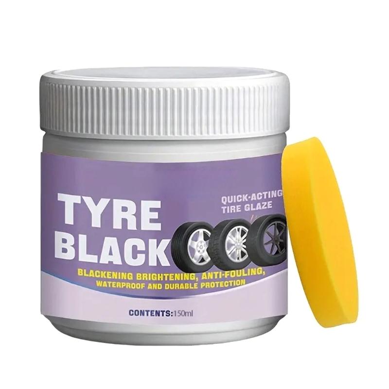 Quick Apply Motorcycle Vehicle Tire Shine Polishing Wax Gloss Enhancer Prevents Dust Buildup On Plastic Trim And Rims 1