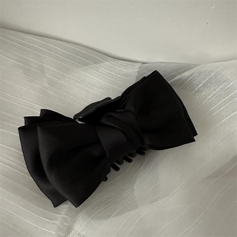 

Elegant Princess Black Bow Headdress Hair Claw Clip for Women