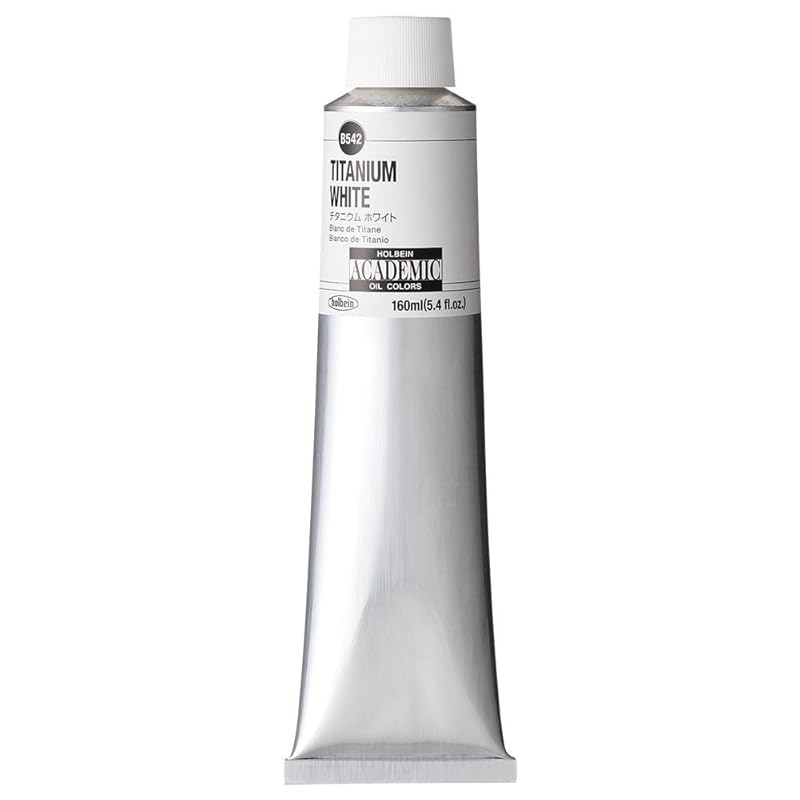 

holbein oil paints for learning academic B542 160ml titanium white 01542