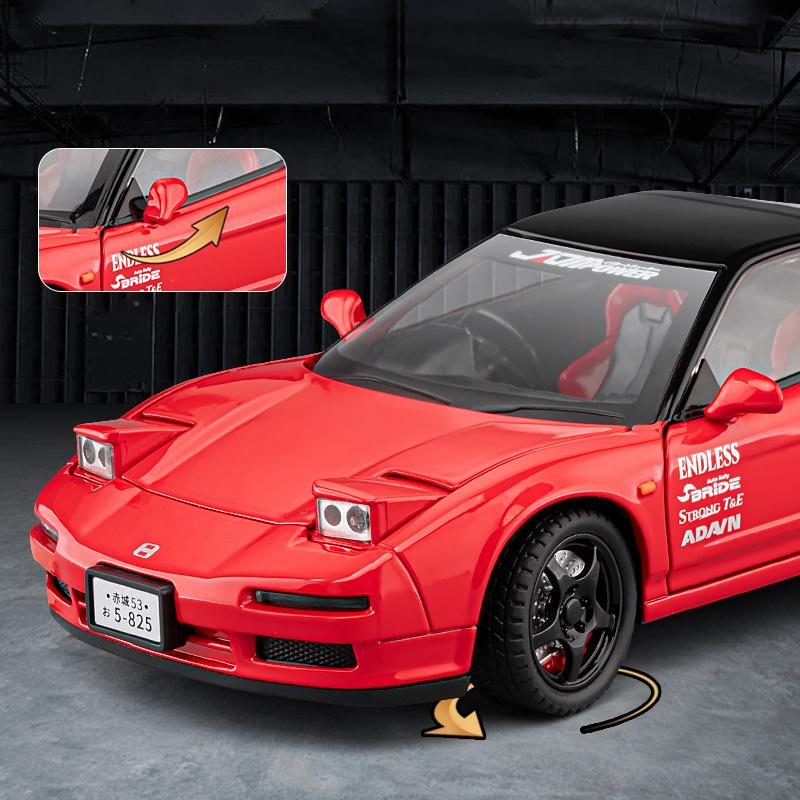 1:32 HONDA Acura NSX MK1 NA1 Alloy Sports Car Model Diecast Metal Classic Racing Car Vehicle Model Sound and Light Kids Toy Gift