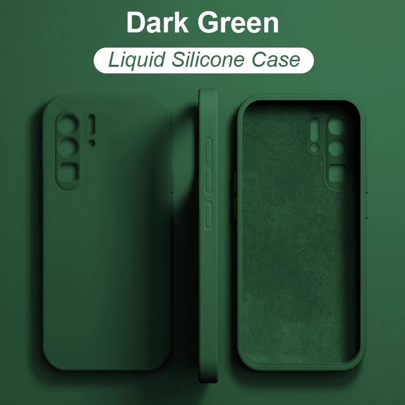 Per Huawei P30 P50 P40 P20 Pro Lite Custodia Quadrata in Silicone Liquido Custodie per Telefono Per Huawei Honor 50 60 Mate 30 20 Nova 9 Pro Cover