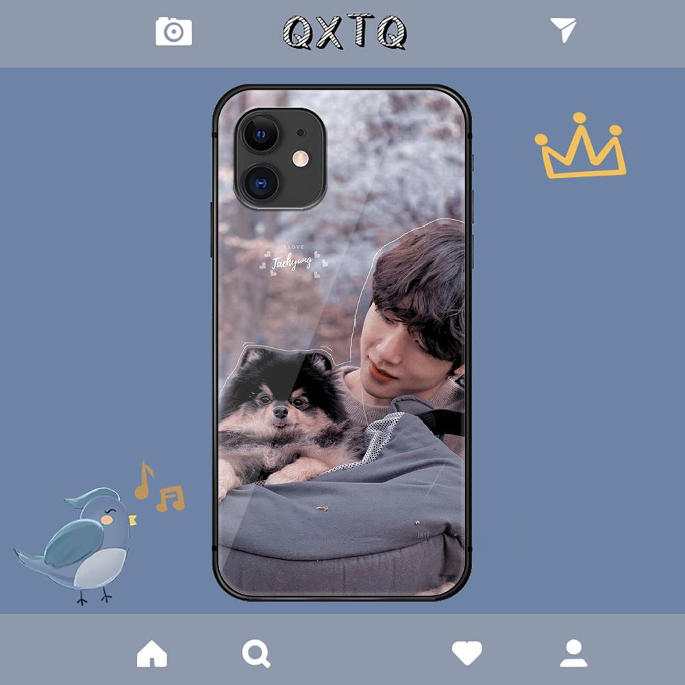 V Kim Tae Hyung Etui Young Star Na iPhone Samsung Galaxy Redmi Note S 17 16 15 14 13 20 24 25 54 Pro Max Ultra Fe Pokrowiec ze Szkła Hartowanego