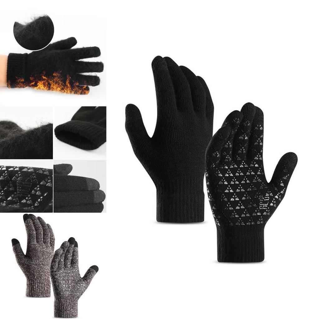 Cozy Winter Touch Screen Knitted Gloves For Men And Women Warm And Windproof