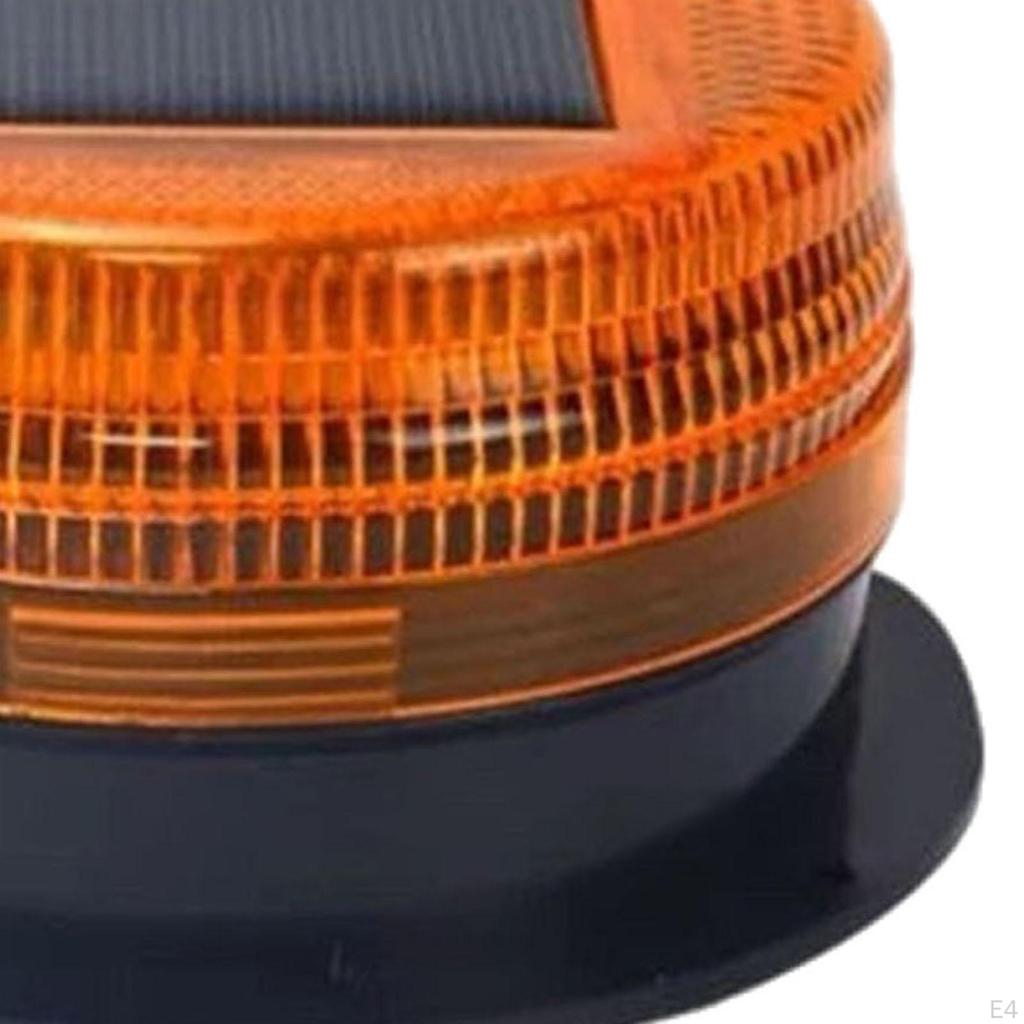 Solar Strobe Warning Light Magnetic Mount for Trucks Forklifts Construction