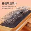 Dog Comb Solid Wood Dog Brush Pet Hair Remover Massage Cat Brush Pet Grooming Stainless Steel Combs for Cats Hair Knot Opening