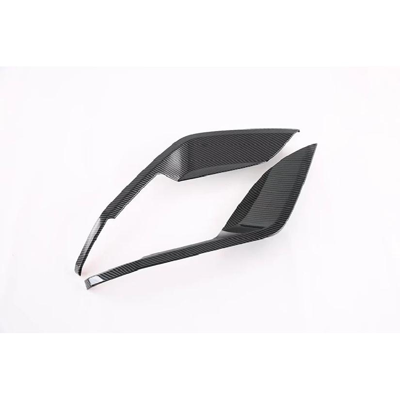 For BYD Dolphin Atto 2 EA1   Car Accessories Carbon Fiber Style After Fog Light Trim Bezel Wind Shape