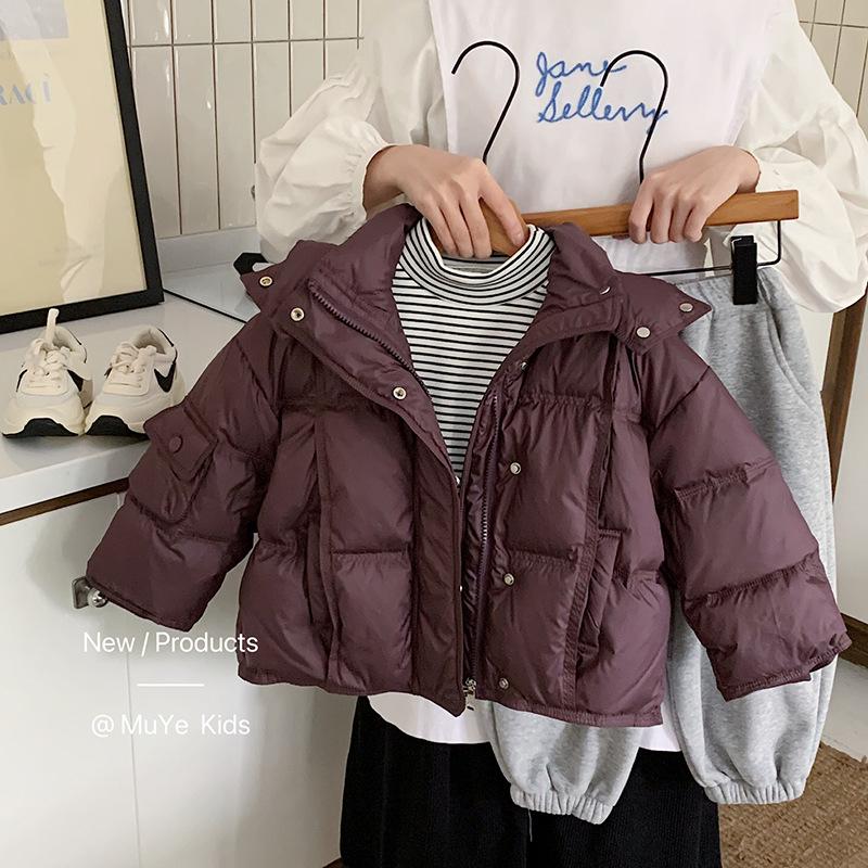 2025 Winter Children's Thick Hooded Down Jacket - Versatile Korean Style Casual Outerwear for Boys
