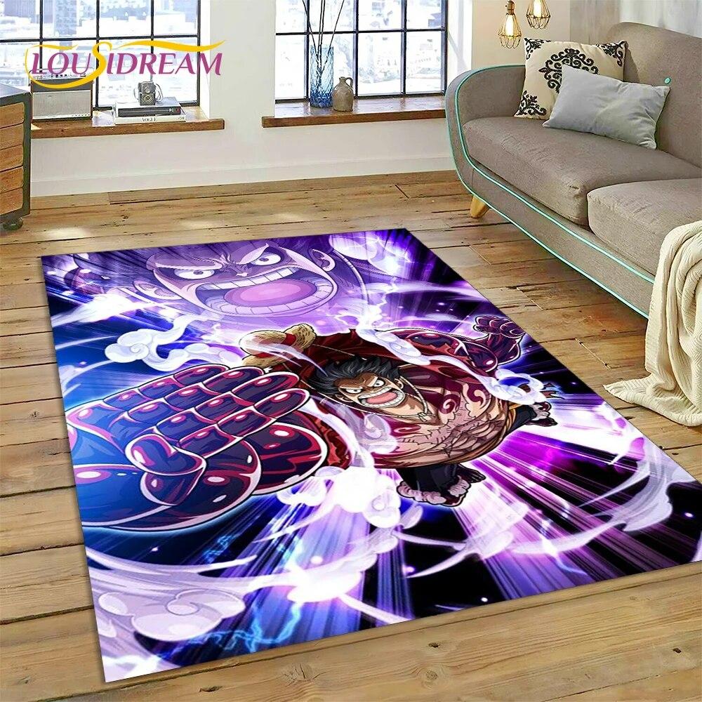 3D Cartoon HD One PIECE-E Anime Carpet Rug for Home Living Room Bedroom Sofa Doormat Decor,kids Area Rug Non-slip Floor Mat Gift