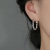 2025 Women's Niche Design 925 Sterling Silver Twisted Stud Earrings – Light Luxury Ear Jewelry with High-End Feel
