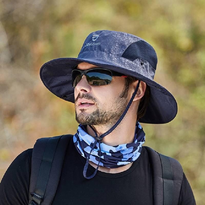 Sommer Herren Damen Breiter Rand Baumwolle Sonnenhut Mit Faltbarem Sonnenschutz Für Draußen Freizeitkleidung