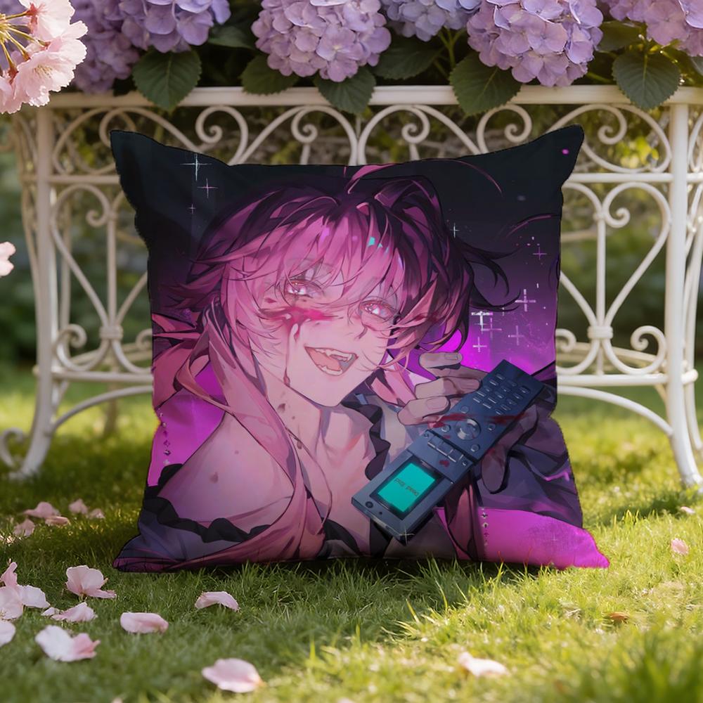 M-Mirai N-Nikki Cushion Cover Home & Car Dual-Scene Pillow Cover: Reversible for Premium Comfort