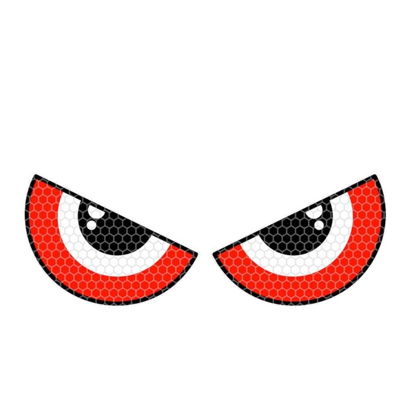 Tierzähne-inspirierter Roller-Aufkleber 3D-geprägtes Design Reflektierender Aufkleber Sicherheit Wasserdicht für Motorräder Fahrzeuge