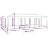 Vidaxl Party Tent With 12 Mesh Walls, White, 8X4 M, Hdpe