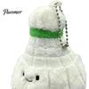 Rearview Mirror Ornament Badminton Plush Keychain, Cute Shuttlecock Stuffed Toy for Bag Car Soft Sports Souvenir Decor, Mini Pendant, Creative