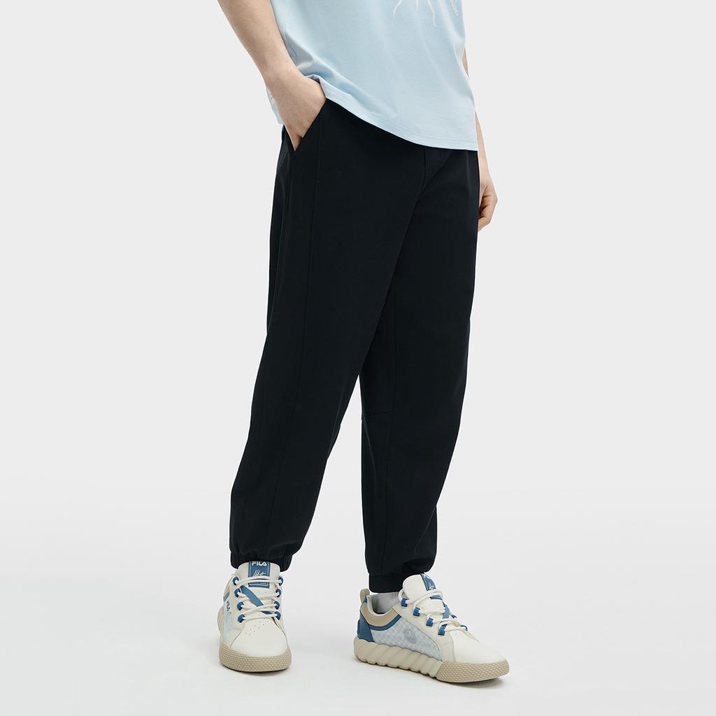 New FILA Knitted Sweatpants Men's Jet Black F11M428602FBK