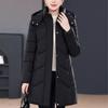Middle Age Winter Long Coat Female Plus Size Parkas Hooded Elegant Thick Warm Woman Jackets