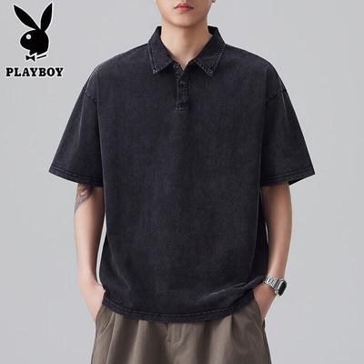 Men's Pure Cotton Loose Fit Short Sleeve Polo Shirt