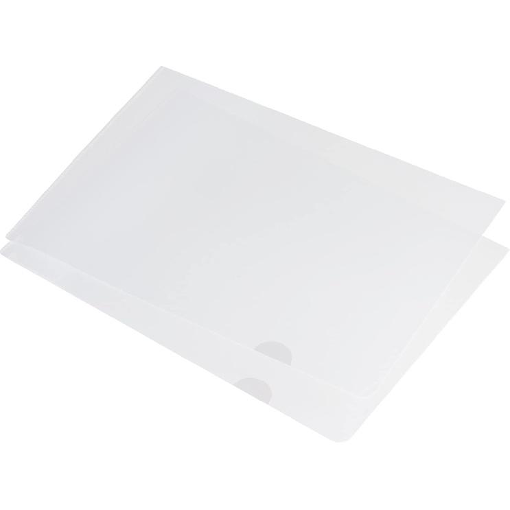 PATIKIL L Type Folders 12 Pack A4 Plastic File Project Pockets Clear Paper Document Jacket Sleeve for Office, Pink
