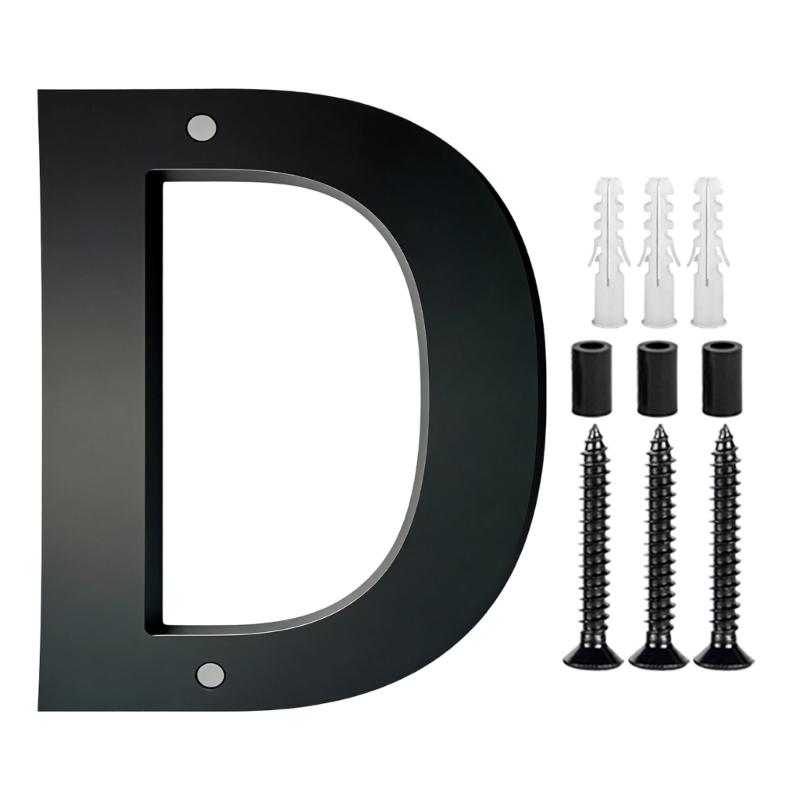 Modern Acrylic House Number Plate Door Label Number Plate Sign with Screw Modern Numbers Address Sign Easy Installation