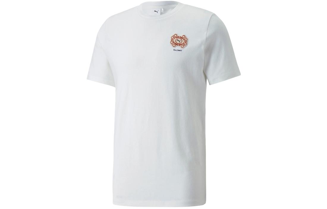 PUMA Logo Patch Crewneck T Shirt 535966-02 S