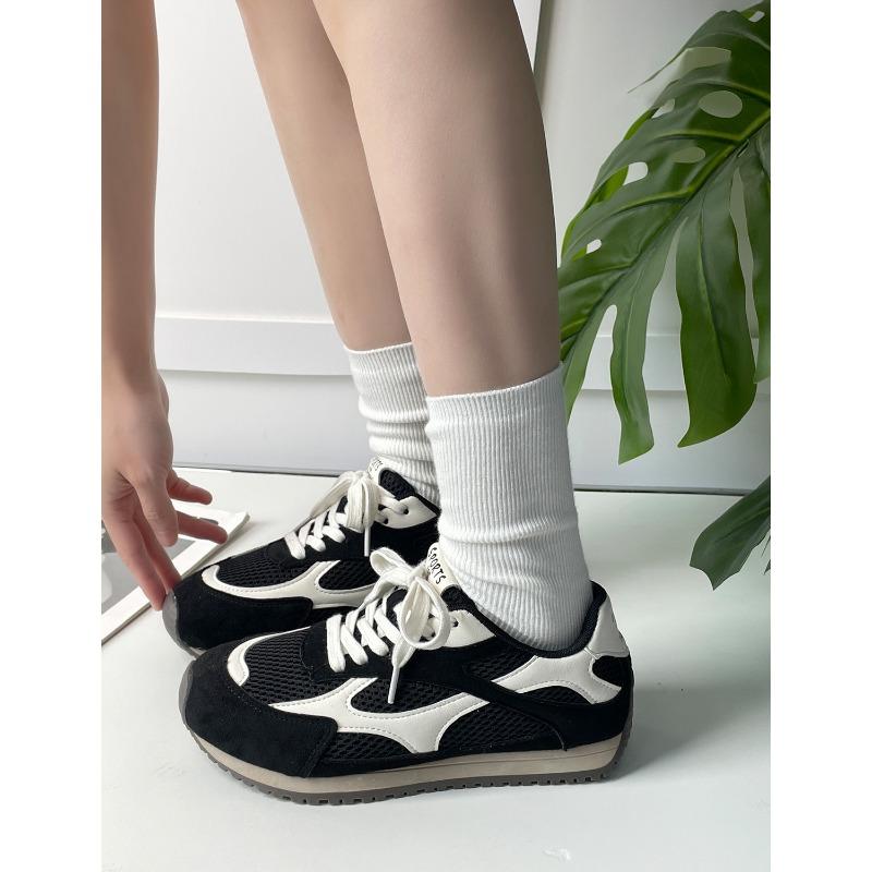 New products are on sale, summer new thick-soled retro breathable mesh casual sneakers 5755