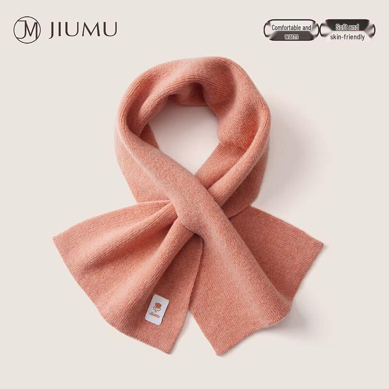 JIUMU Women's Pure Wool Cross Neck Scarf