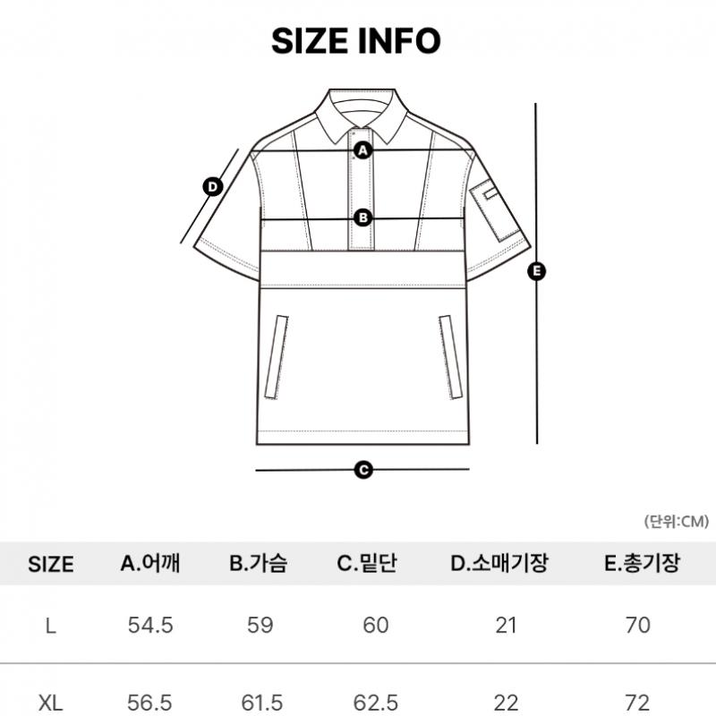 Goxo Short Sleeve Anorak Light Fit White