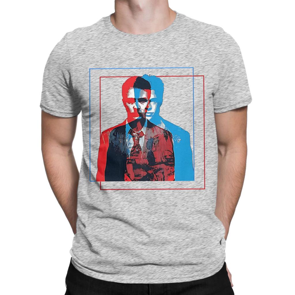 Fight Club Unisex T Shirt Funny Tees Short Sleeve O Neck Tshirts Cotton Gift Idea Clothes