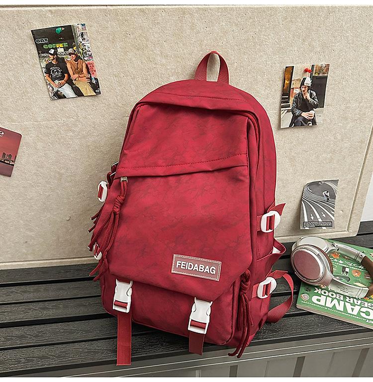 

Школьный рюкзак 2025 новый рюкзак легкий повседневный простой для путешествий на открытом воздухе рюкзак для средней школы большой вместимости универсальный школьный рюкзак