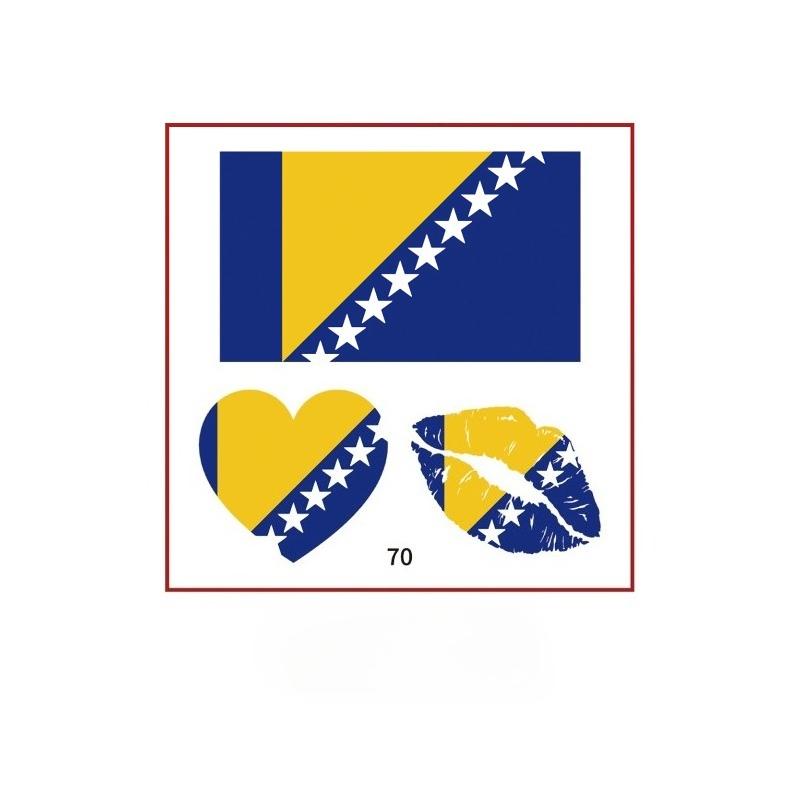 10PCS New World Cup Flag Tattoo Stickers Football Game Games Tattoo Stickers Makeup Face Stickers