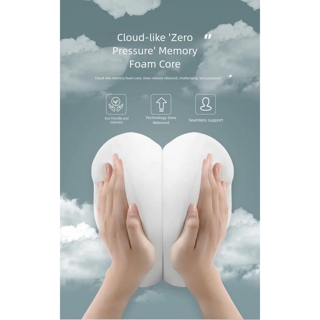 3 Piece Automotive Comfort Set Headrest Lumbar Pillow Cushion Memory Foam Design Car Headrest Pillow Easy Installation
