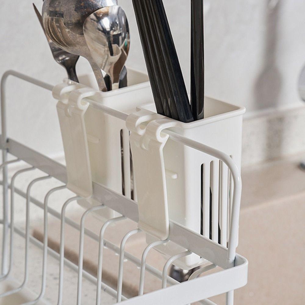 Hanging Tableware Holder Multifunctional Drainage Basket Storage Box  for Kitchen