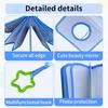 Interactive Toddler Photo Album Baby First Year Family Pictures Book with Chewable Rings and Shatters Resistant Mirror