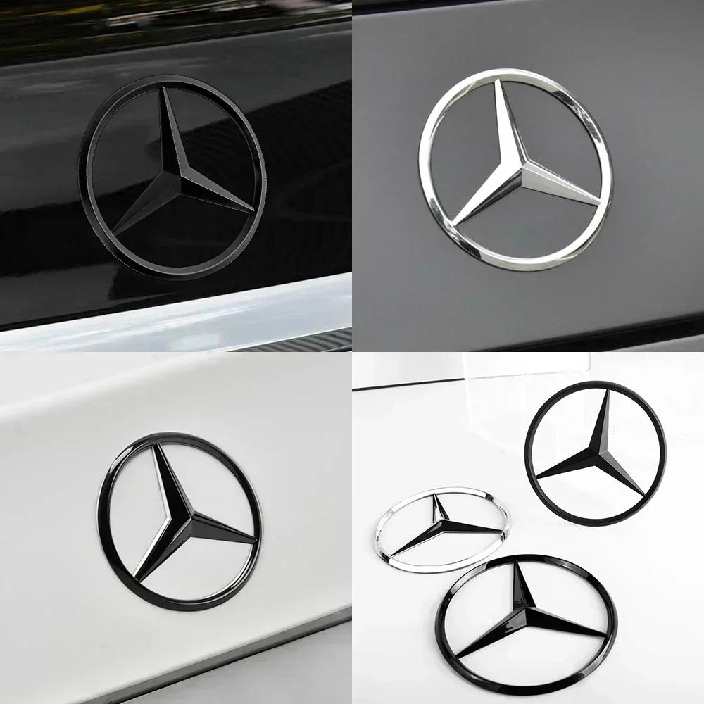 Mercedes Logo Badges Cover Decal 3D ABS Car Rear Trunk Emblem Sticker For Mercedes Benz W177 A-class Domestic sedan A1778170100 VG9W