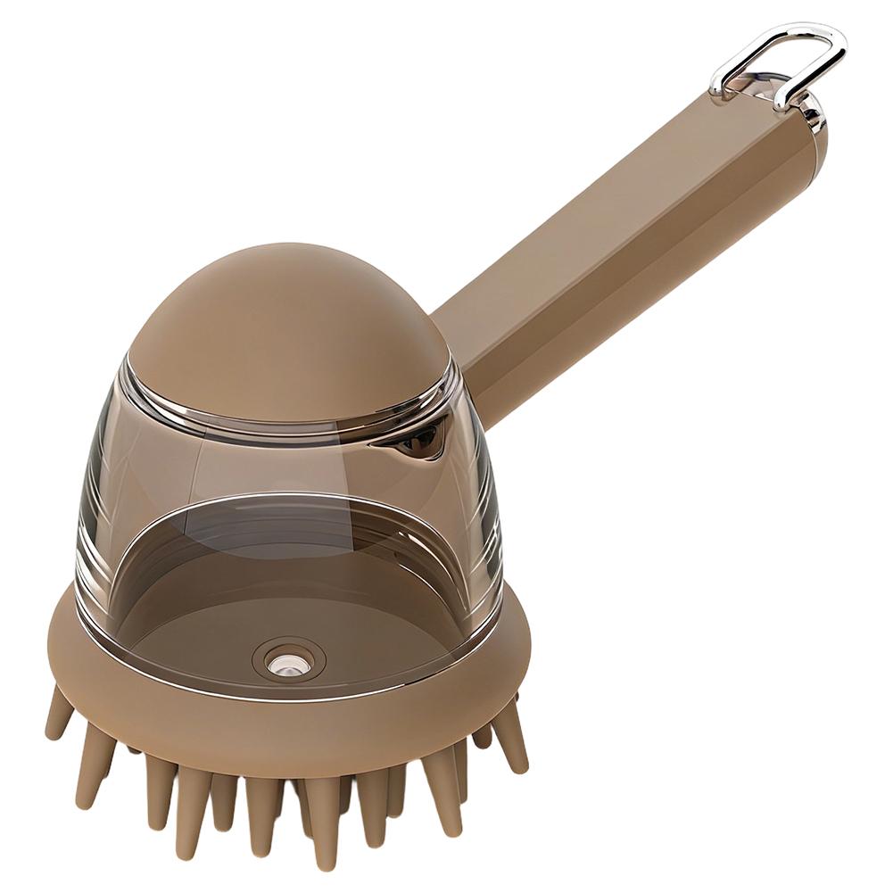 

Pet Bathing Brush Cat Bathing Bathing Brush Massage Brush Press Bath Lotion Dog Bathing Scrubbing Fashion Pet Comb кавовий