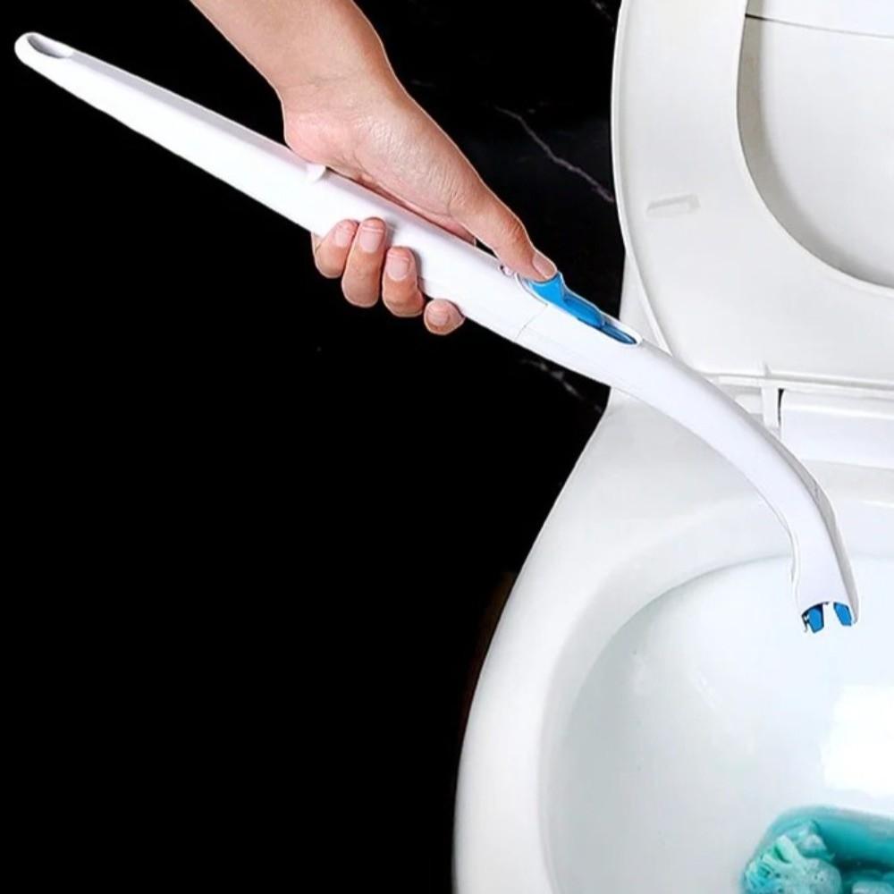Plastic Toilet Brush Set Disposable Heads Toilet Brush Holder Closestool Brush Bathroom