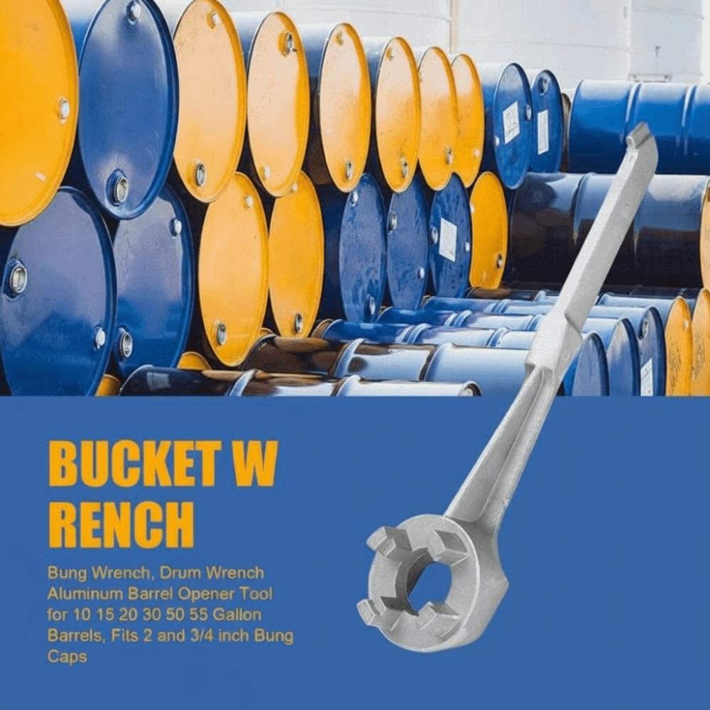 Aluminum Drum Wrench Sturdy Barrel Opener Tool Barrel Drum Bung Wrench  2 and 3/4 inch Bung Caps