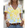 3D printed V-neck T-shirt for women