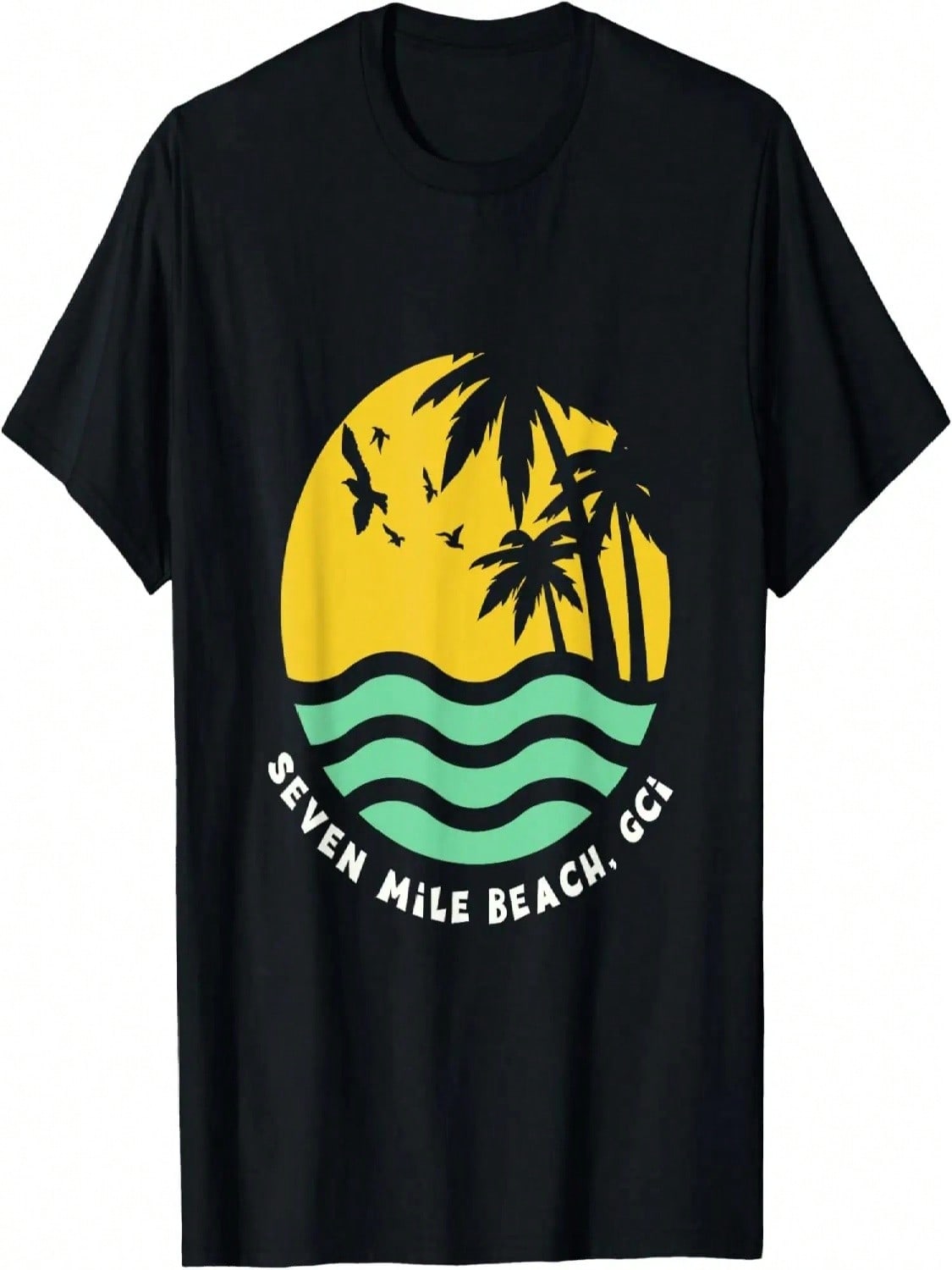 Retro Seven Mile Beach Grand Cayman Shirt, Beach TShirt T-Shirt S разноцветный