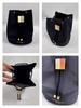 Givenchy Black Drawstring Cosmetic Bag, Portable Bucket‑Shaped Makeup Pouch, Travel Storage Toiletry Bag for Women Daily Use