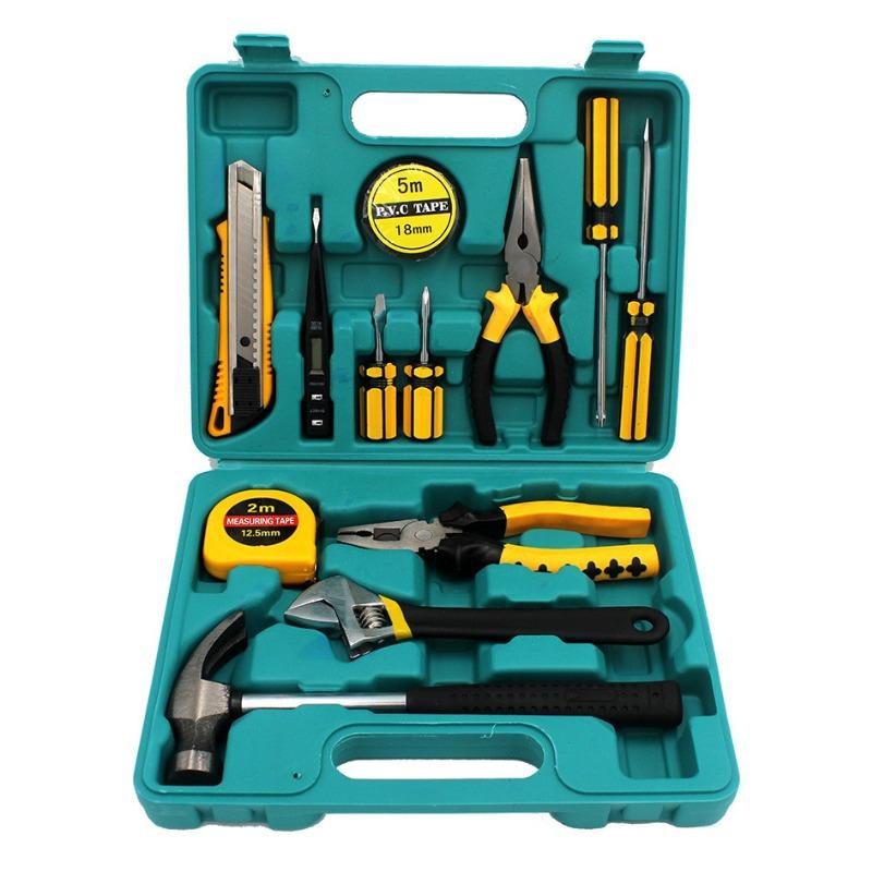 8-piece Set 9-piece Set 12-piece Set 16-piece Set Car Home Dual-purpose Combination Toolbox Car Hardware Tool Set Gifts