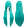 80cm Long Synthetic Hair Heat Resistance Anime Straight Hairpiece Halloween Cosplay Wigs  for Women