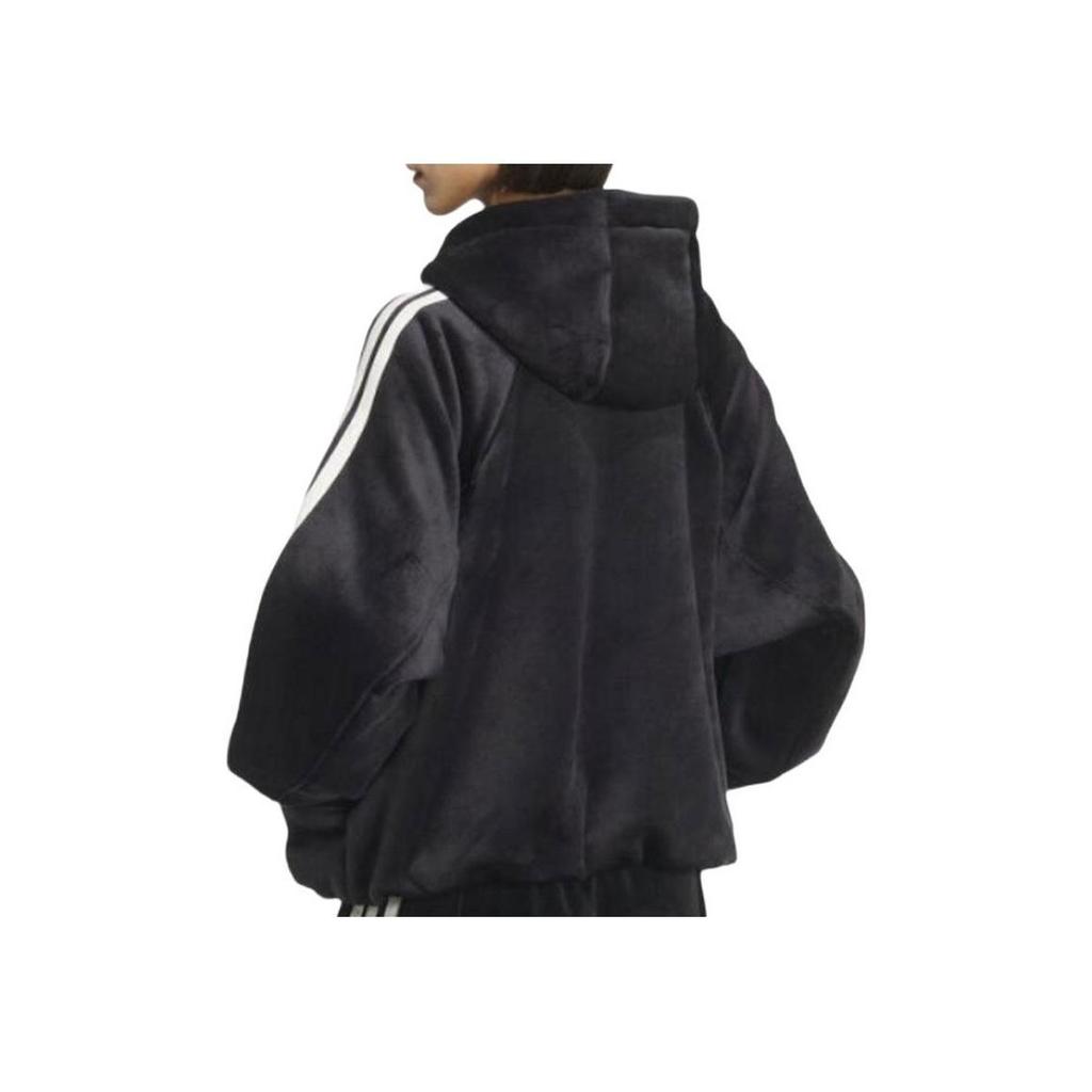 Adidas S VL WARM JKT Women's Fleece Lined Hooded Jacket Warm Windproof Casual Zip Up Outerwear Pink KB7606