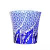 Japanese Edo Kiriko Hand-Carved Whiskey Glass