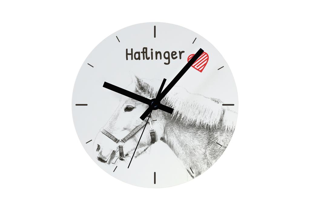 Haflinger – Wall clock with a horse, shelf clock with a print | Art-Dog